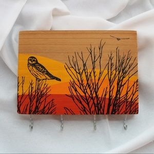 UO Light-weight Wall Hook with Owl Painting